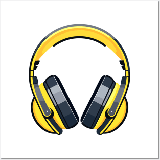 Music Headphone City Rhyme Wonderful Vibes Vector Graphic Posters and Art